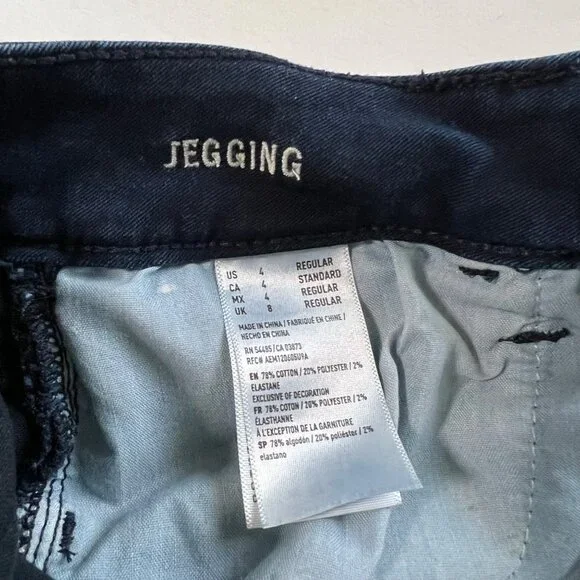 Womens American Eagle Super Super Stretch Jeggings Size 4 Reg Measures 27x28.5 - Picture 8 of 15